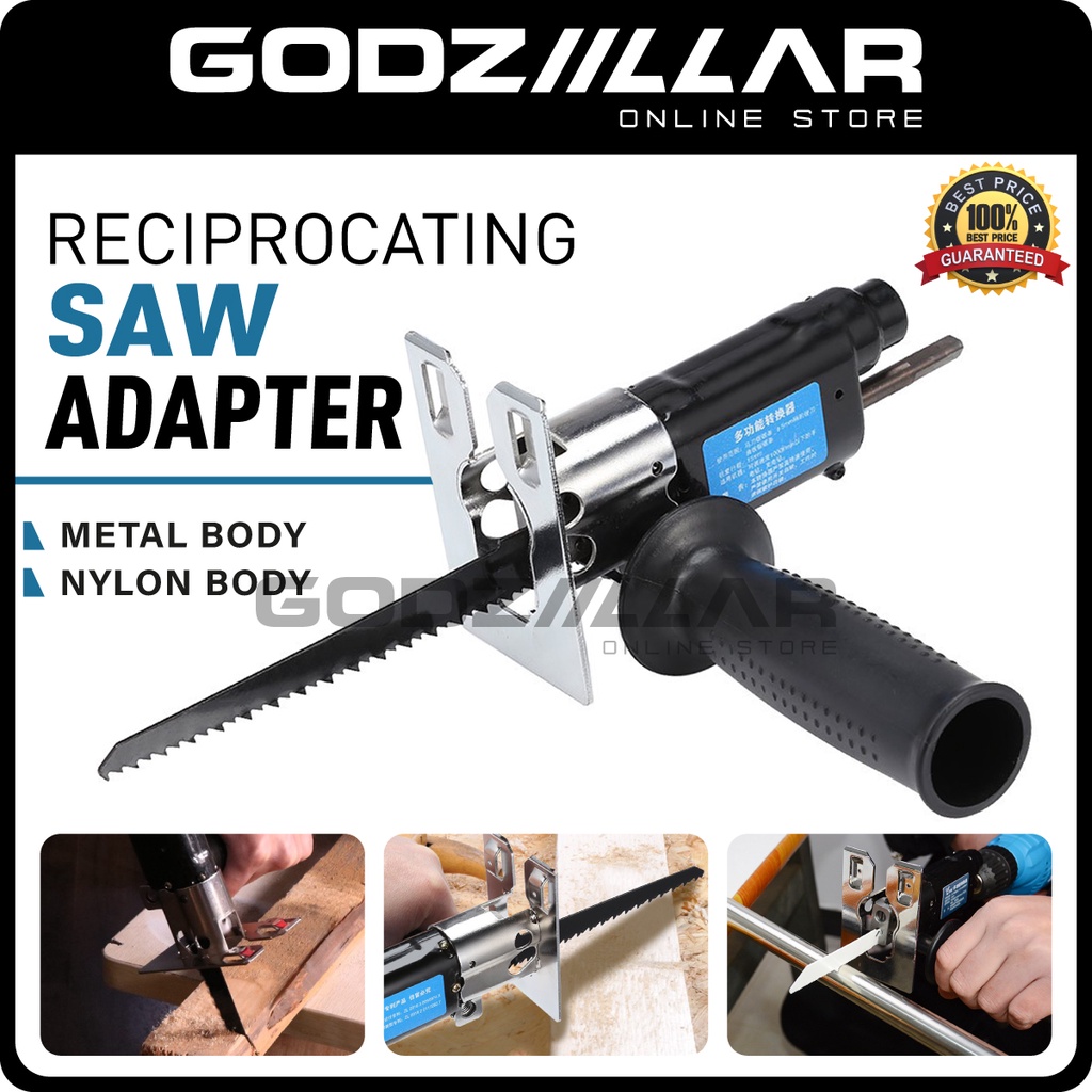 Reciprocating Saw Adapter Metal & Nylon Converter For Electric