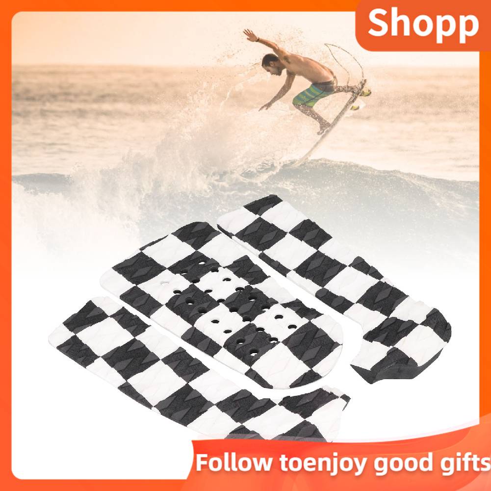 Surfboard Traction Pad Premium EVA Surf Surfboard Anti-skid Pad Short Board Foot Pad for Surfing and Skimboarding Caredy Surfboard Pad 