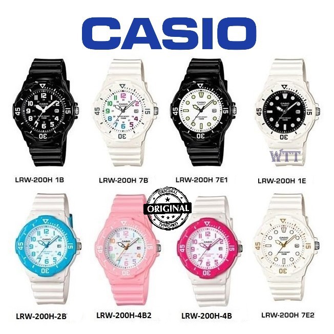 Casio Original Lrw 200h Series Analog Resin Band Kids Casio Watch For Kids Jam Tangan Kanak Kanak Jam Tangan Wanita Shopee Malaysia
