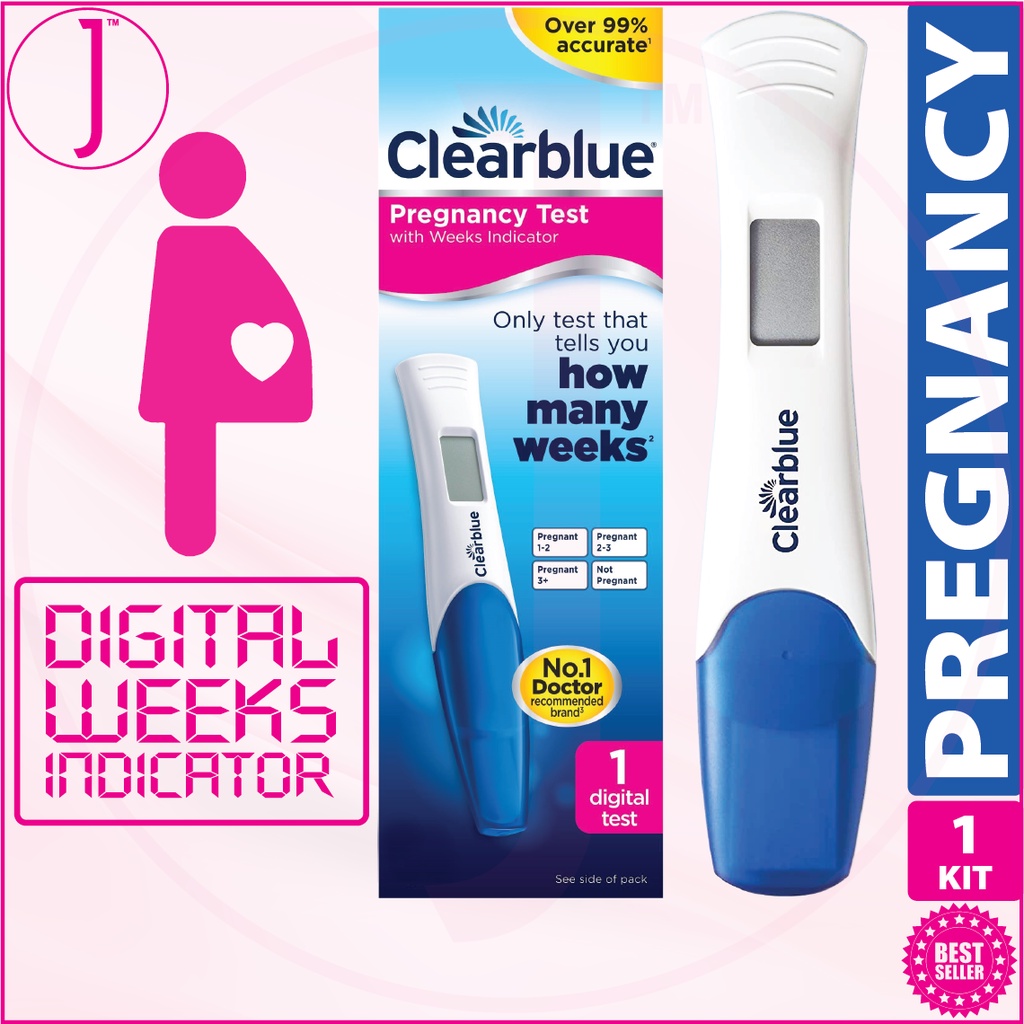 CLEARBLUE Digital Pregnancy Test Kit Uji Mengandung Hamil - 1 SET ...