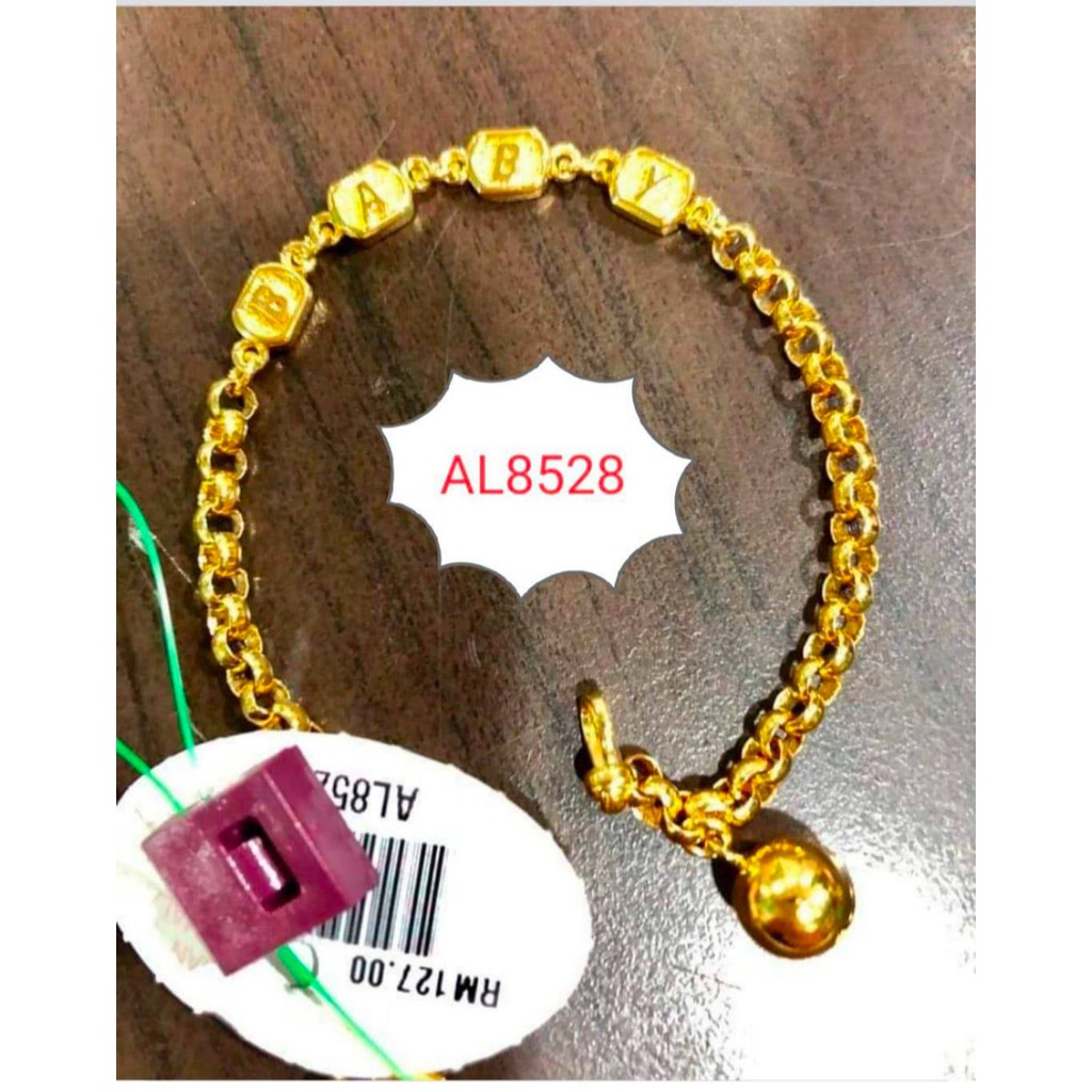 Buy Original Zhulian Rantai Kaki Budak Saduran Emas 999 Atau 24k By Zhulian Al8528 Seetracker Malaysia