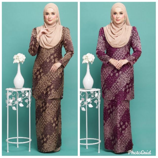 40 Koleski Terbaik Baju  Kurung  Moden  Bahu Kedut Kelly 