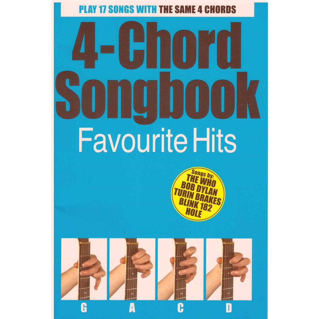 4 Chord Songbook Favourite Hits 25cm X 17cm Guitar Chord Book Song Book Voice Book Shopee Malaysia