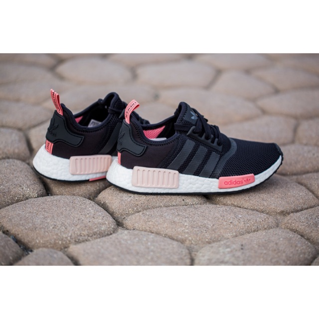 nmd black with pink