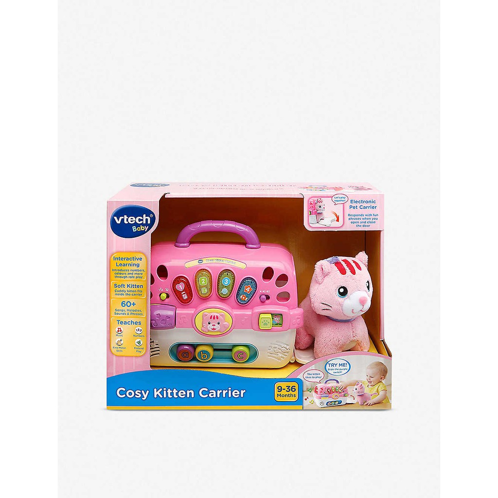 vtech pink cosy kitten carrier