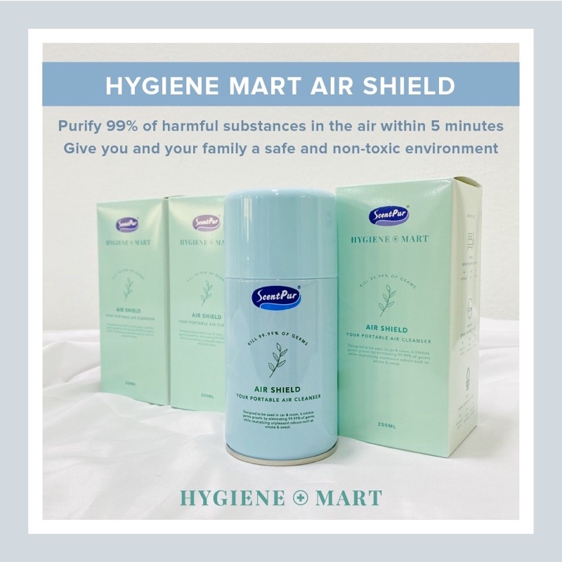 [Buy 2 Free 1] Hygiene Mart Air Shield Air Cleanser Air Purifier Air