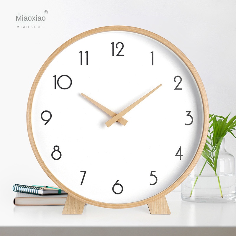 stand bracket table clock ornaments Nordic clock living room table