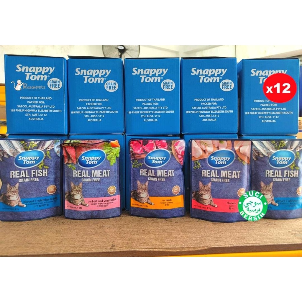 Snappy tom Pouch (Cat Wet Food) 12pkt x85g Shopee Malaysia