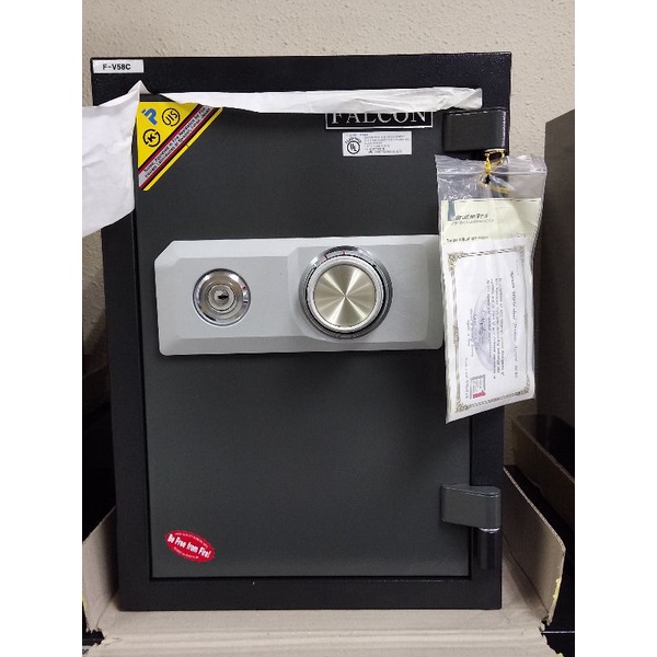 Peti besi | safe box | Falcon V58C 57KG fire resistant Safe Korea