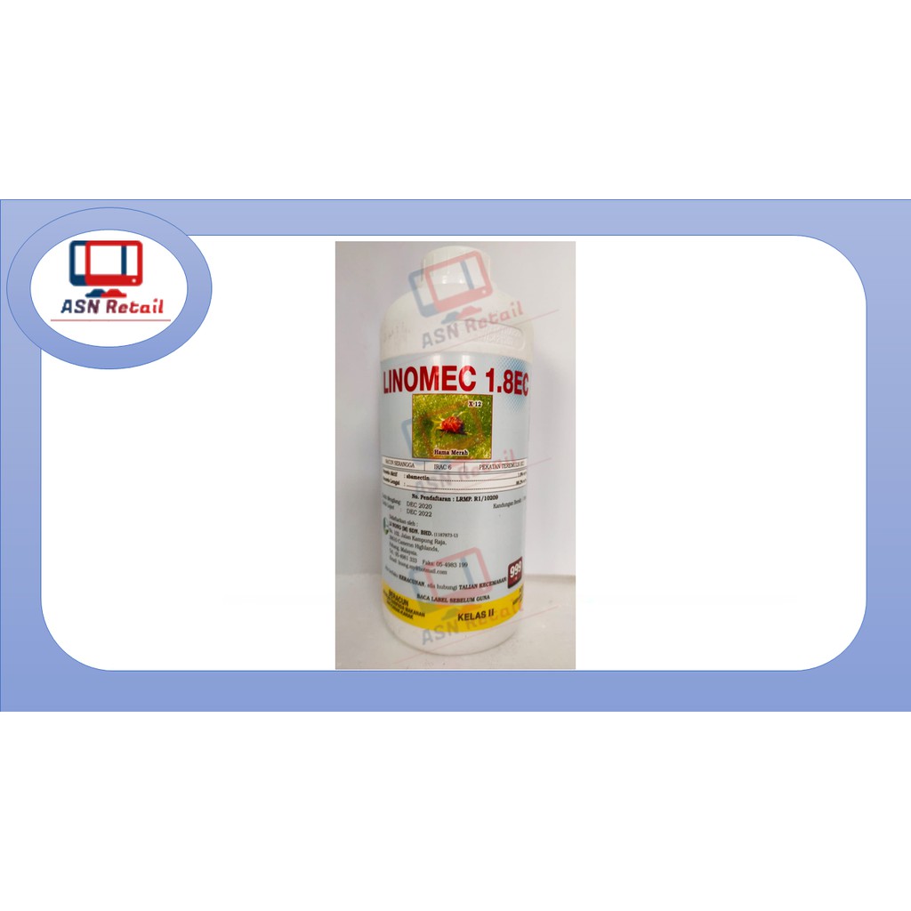 Yi Nong Insecticide 1l Linomec 1 8ec Abamectin 1 8 For Red Mites Spider Serangga Hama Merah