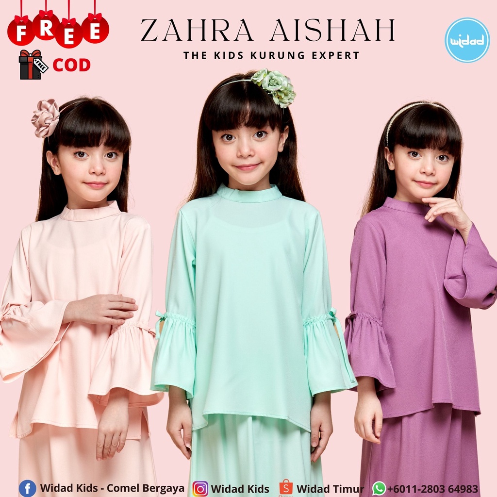 Freegift Koleksi Raya Baju Kurung Kanak Kanak Perempuan Budak Dan Bayi Raya Kids Kurung Moden Cloth Peplum Dress Shopee Malaysia