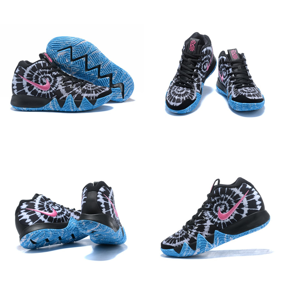 kyrie 4 black and pink