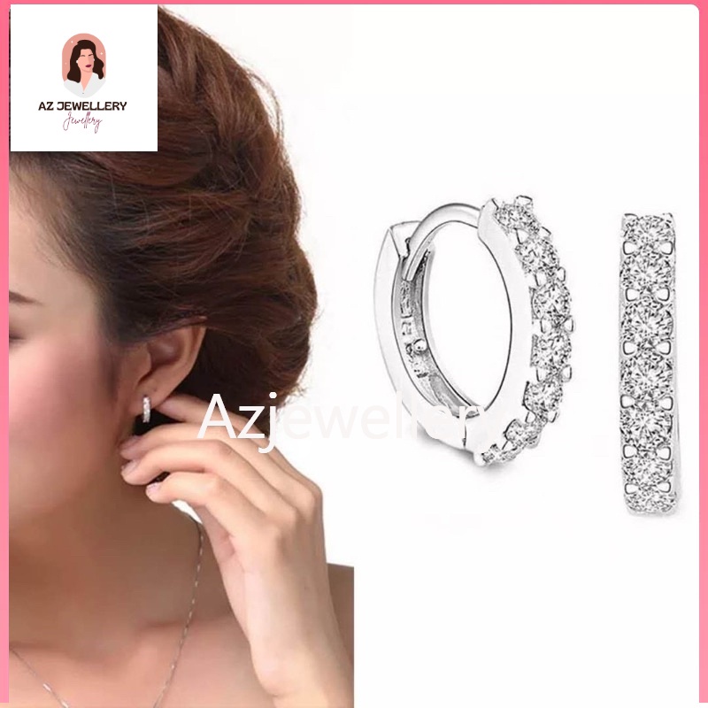 Korean ins earrings /925 Silver Earrings/subang perempuan | Shopee Malaysia