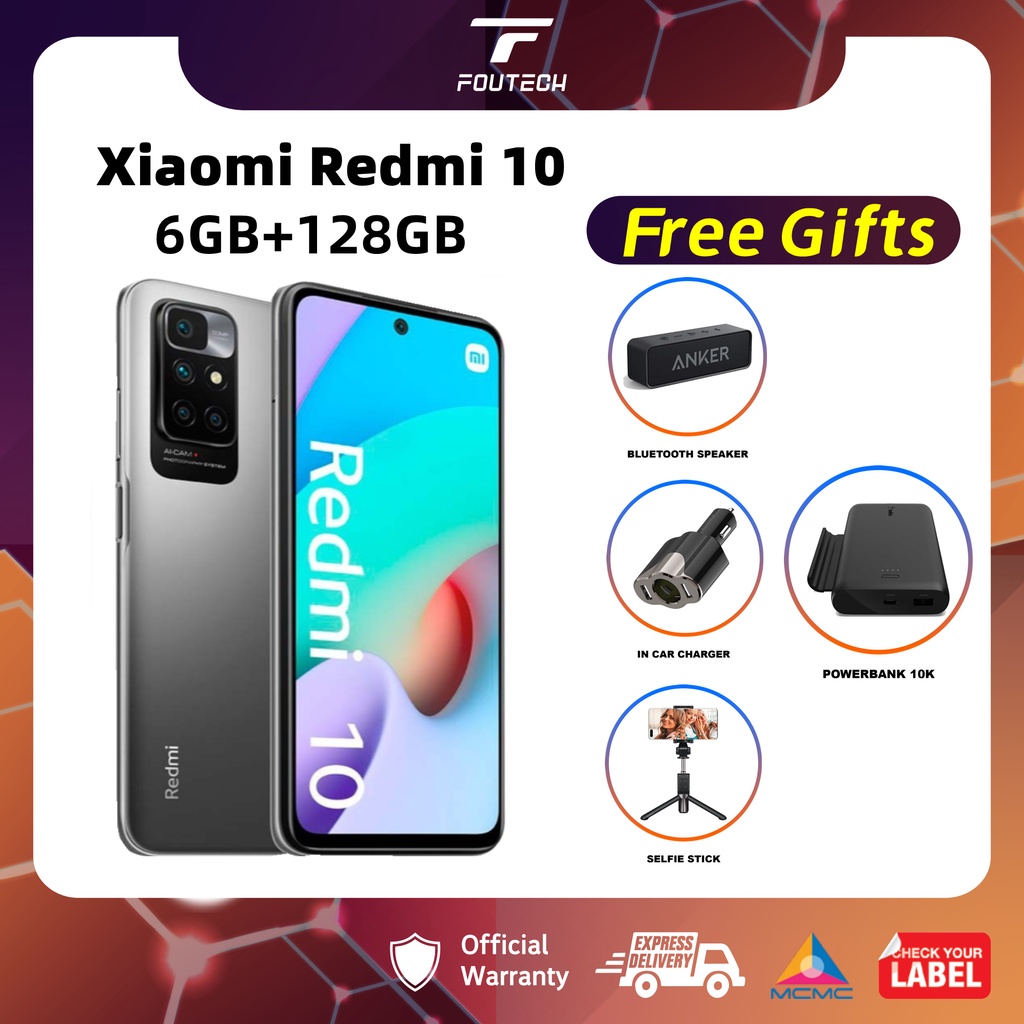 Xiaomi Redmi 10 6GB+128GB with free gifts Shopee Malaysia