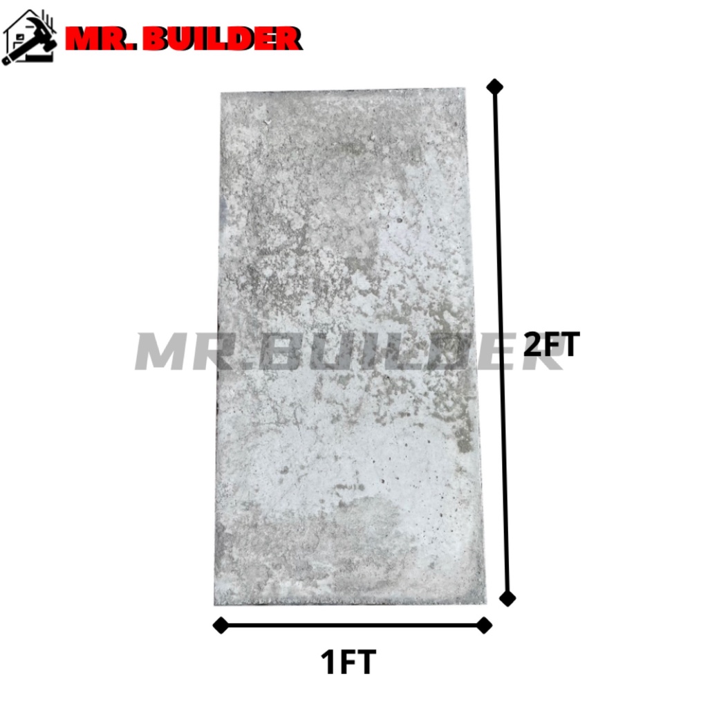 Buy Mr Builder Grade A 1 X2 Concrete Slab 1ft X 2ft Papan Conkrit 1 Kaki X 2 Kaki Garden Decoration Flooring Seetracker Malaysia