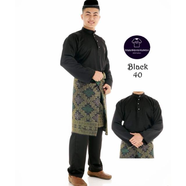 30 Ide Baju Melayu Hitam Sampin JM Jewelry and 