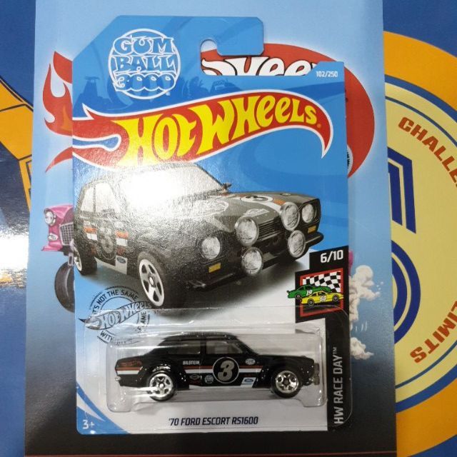 hot wheels 70 ford escort rs1600 gumball