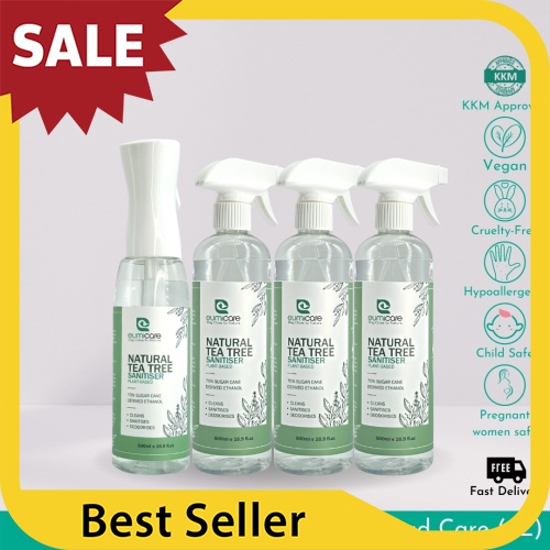 BEST SELLER [ Local Ready Stocks + Multi Purpose ]  Eumicare Sanitizer [QUAD CARE 2000ml] - KKM Approved | Food Grade A