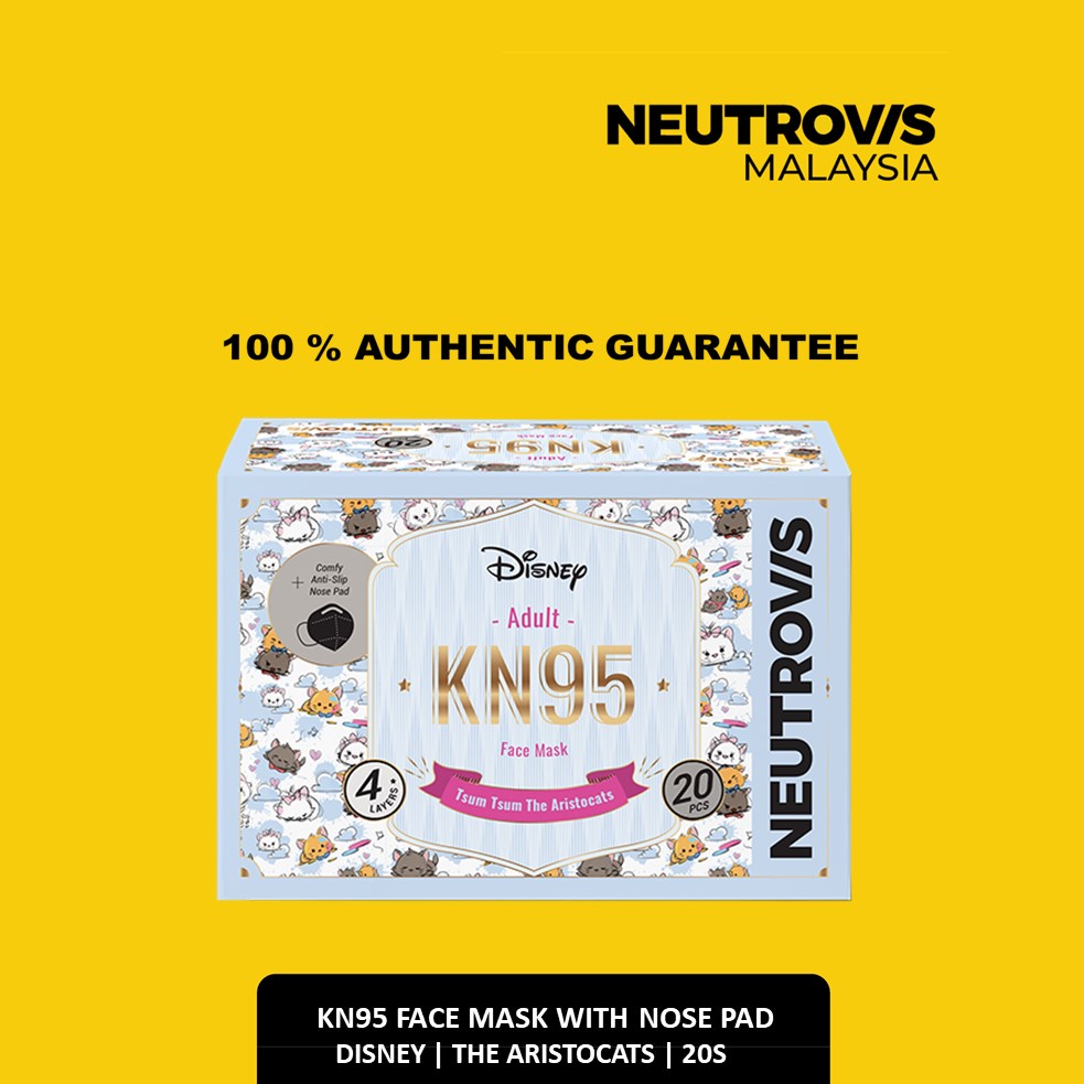 NEUTROVIS KN95 Neutrovis Face Respirator | Disney Edition | Tsum Tsum The Aristocats | 20s