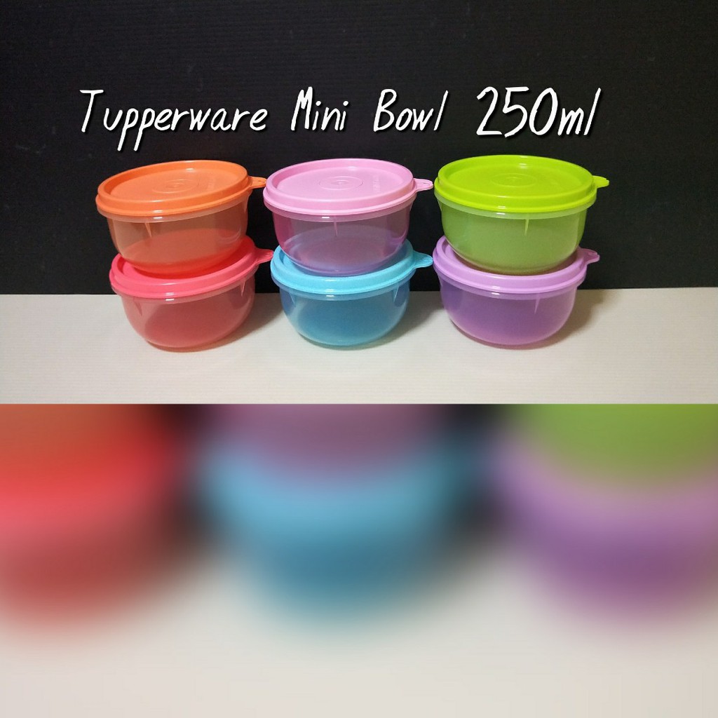 Tupperware mini bowls 250ml set