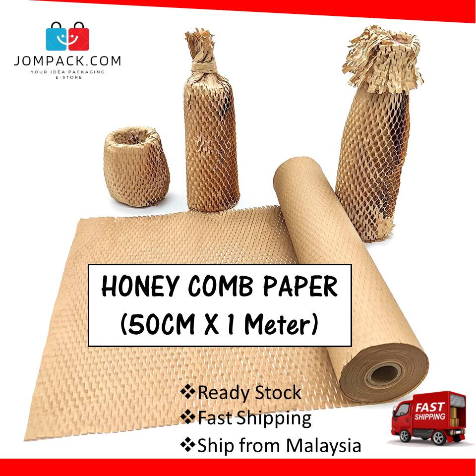 (50cm x 1m) Biodegradable Paper Wrap 80g Kraft Paper Gift Box