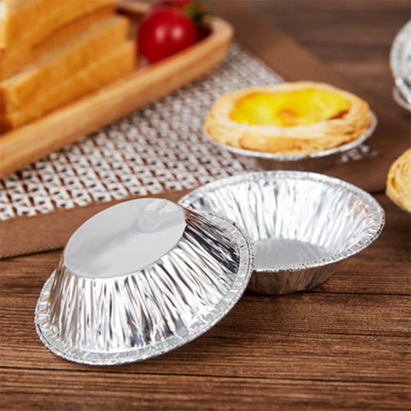 Egg Tart Mold 250 Pcs/Set Disposable Aluminum Foil Cups Baking Bake Muffin Cupcake Tin Mold Round by MUXItrade 