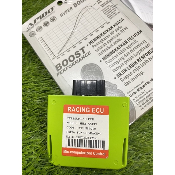 APIDO HYPER BOOST ECU NO CUT OFF USE LAGENDA 115 Fuel Injection V1
