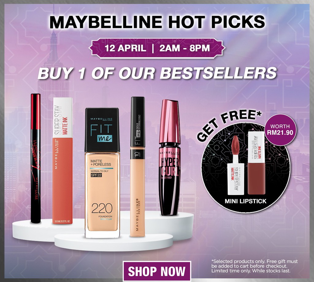 Maybelline Malaysia Official Store, Online Shop Shopee Malaysia