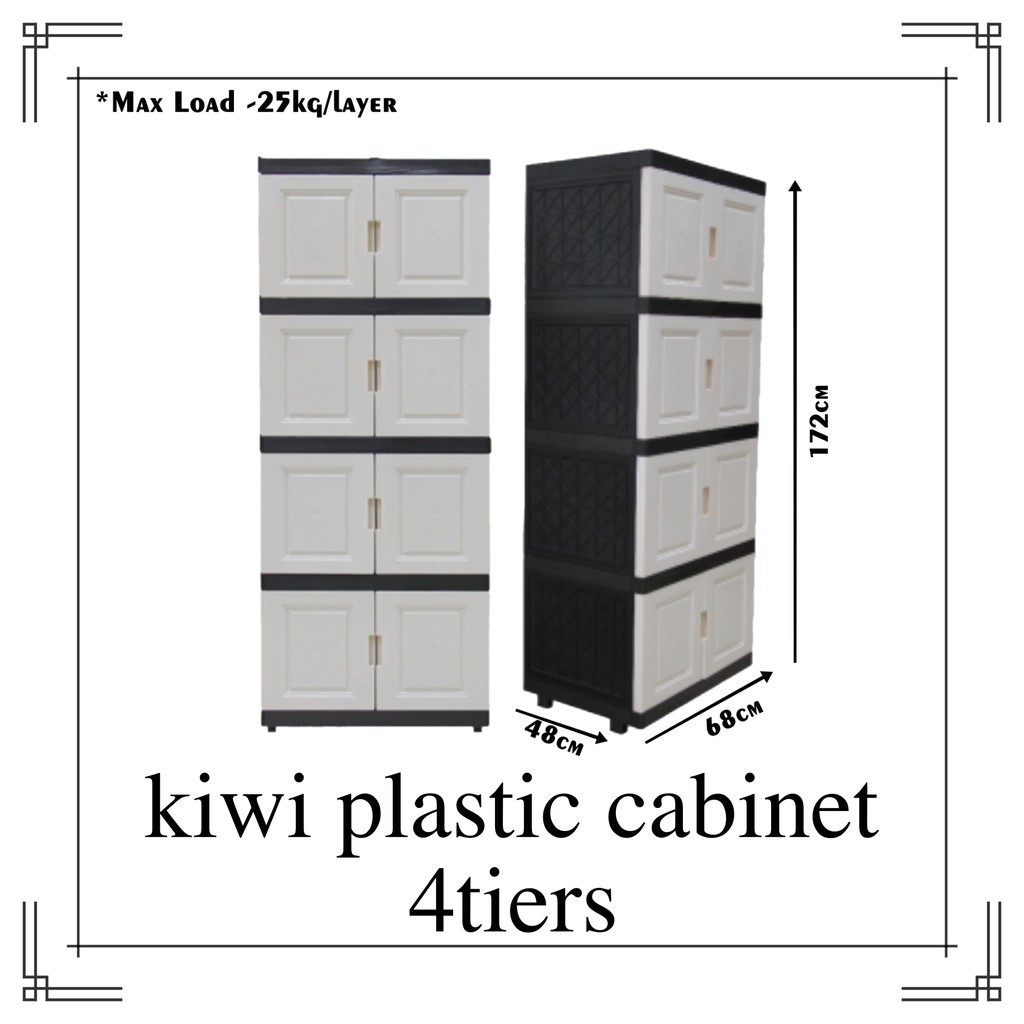 Kiwi J334 P Diy Plastic Storage Cabinet Wardrobe Kitchen Storage