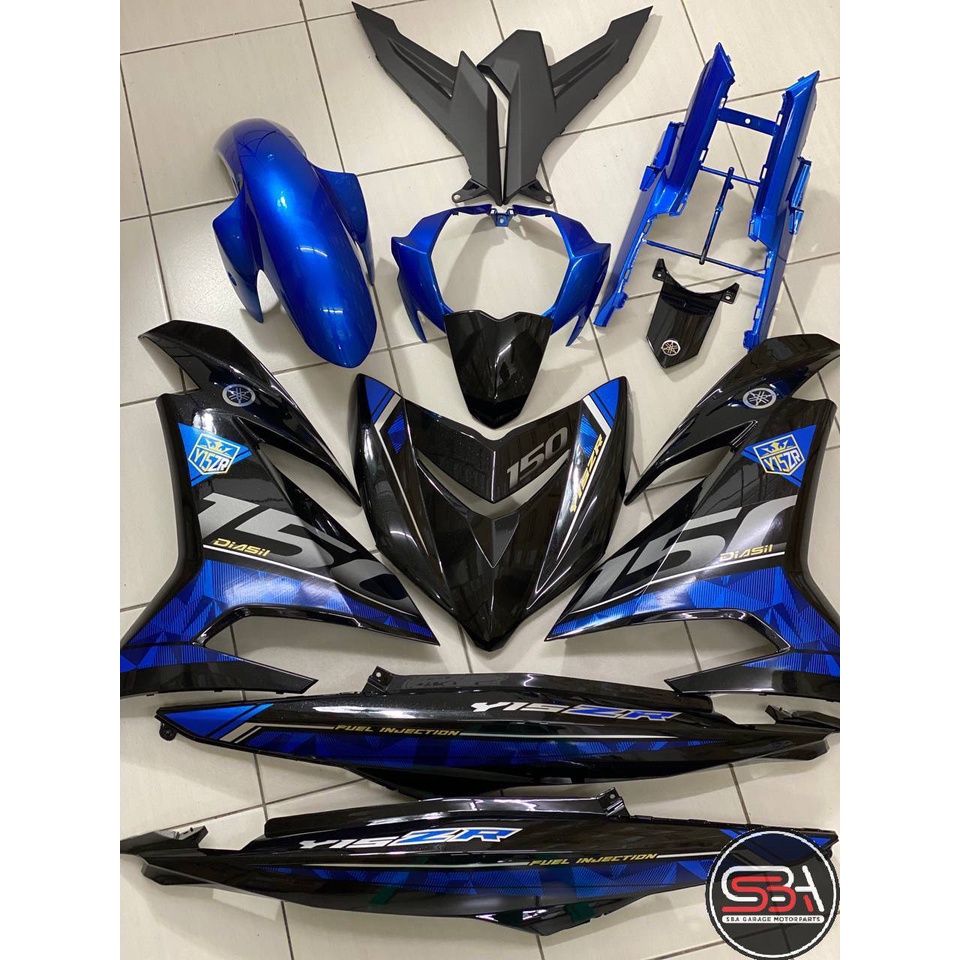 Coverset Bodyset Yamaha Y Y15 Y15zr Ysuku V1 V2 Premium Edition Biru ...