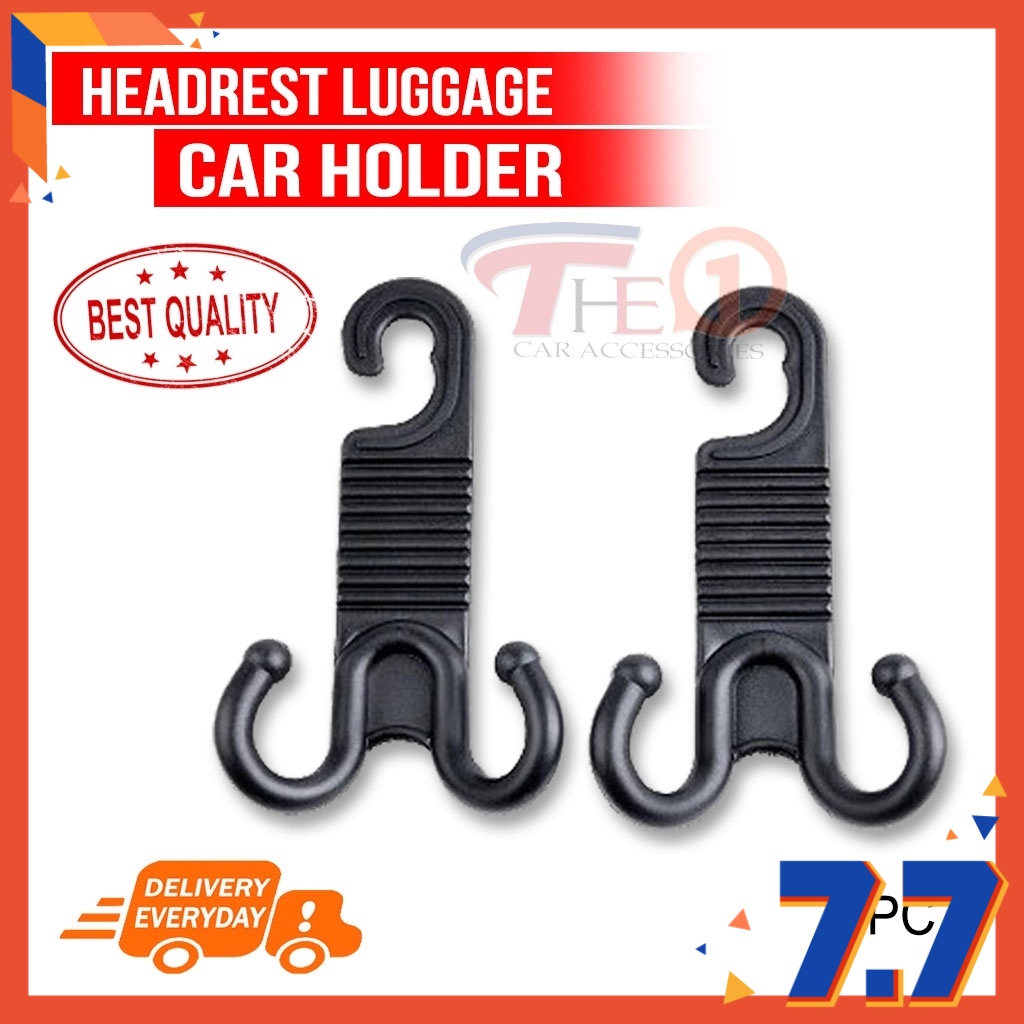 Car Holder Headrest Luggage Double Hook (2pc) Shopee Malaysia
