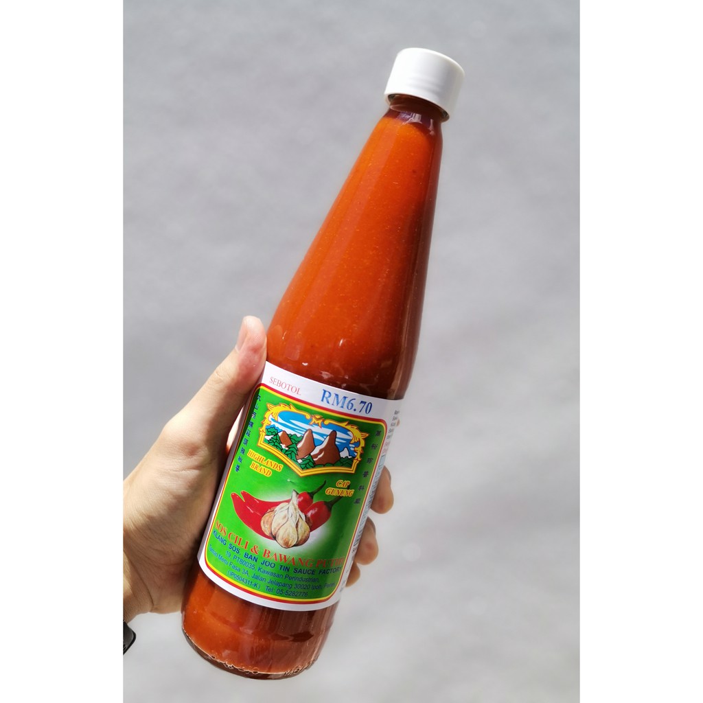 Highlands Brand Chilli Sauce With Garlic 650g 大山商标蒜头辣椒酱 Shopee Malaysia