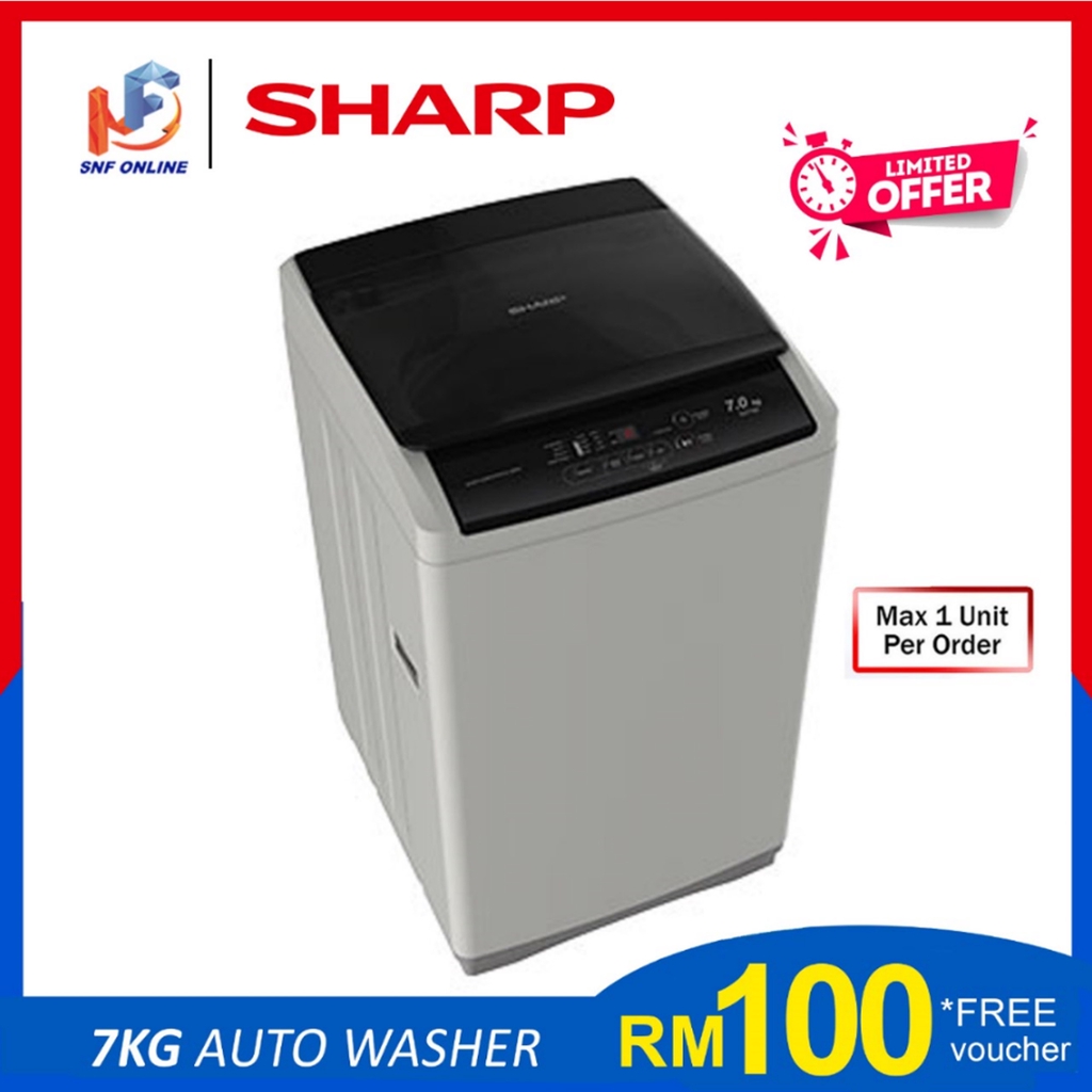 Sharp 7KG Fully Auto Washing Machine Washer ESX705 ES718X ...