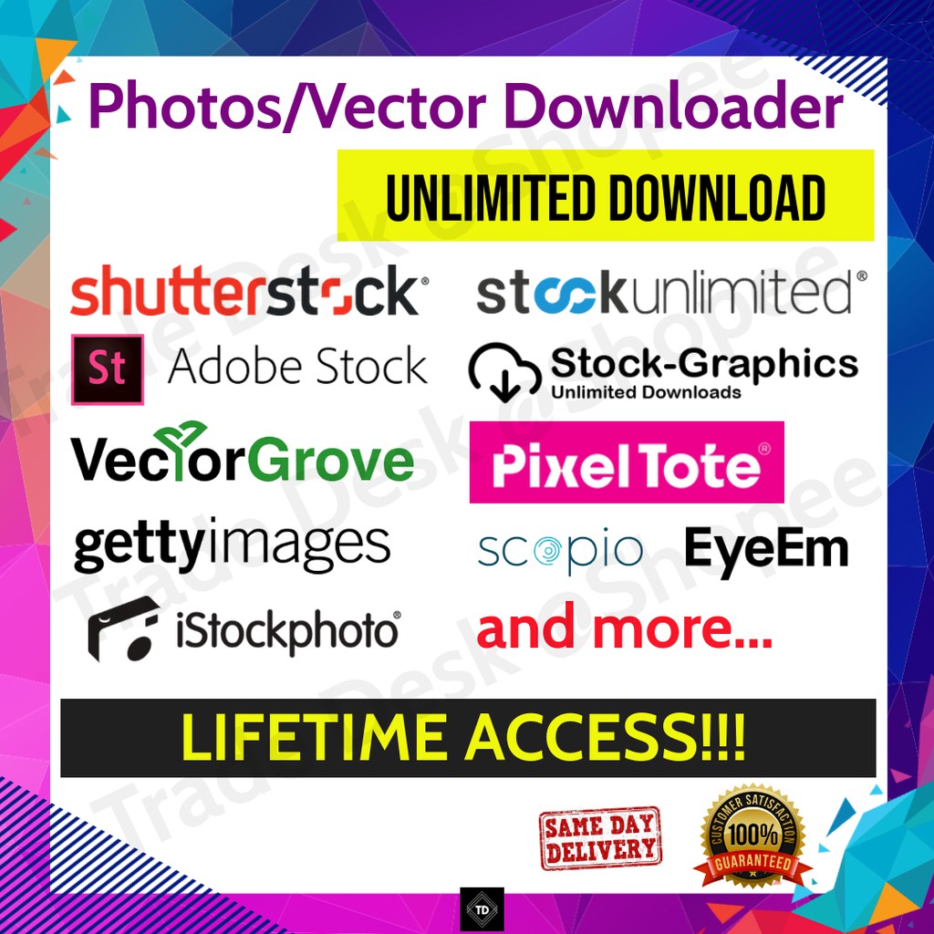 Unlimited Shutterstock Photos Downloader Adobestock Vectorgrove Gettyimages Istock Stockunlimited Etc Shopee Malaysia