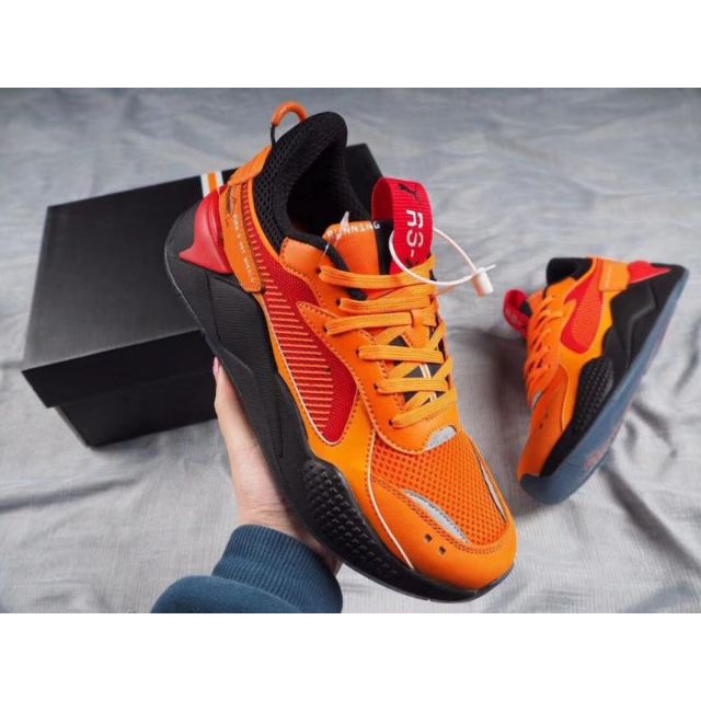 puma rs x hot wheels orange