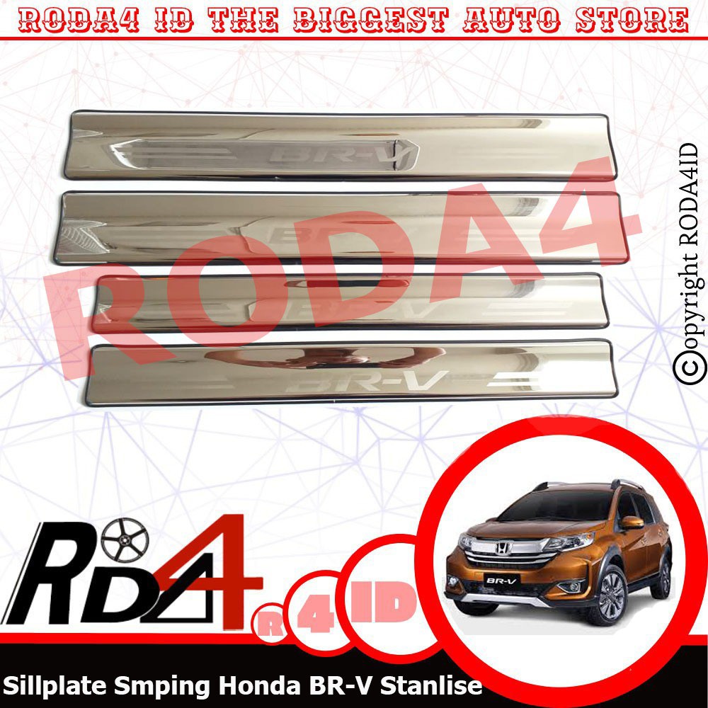 Sillplate Side Door Honda Br Asha V Stainless Non Led Shopee Malaysia