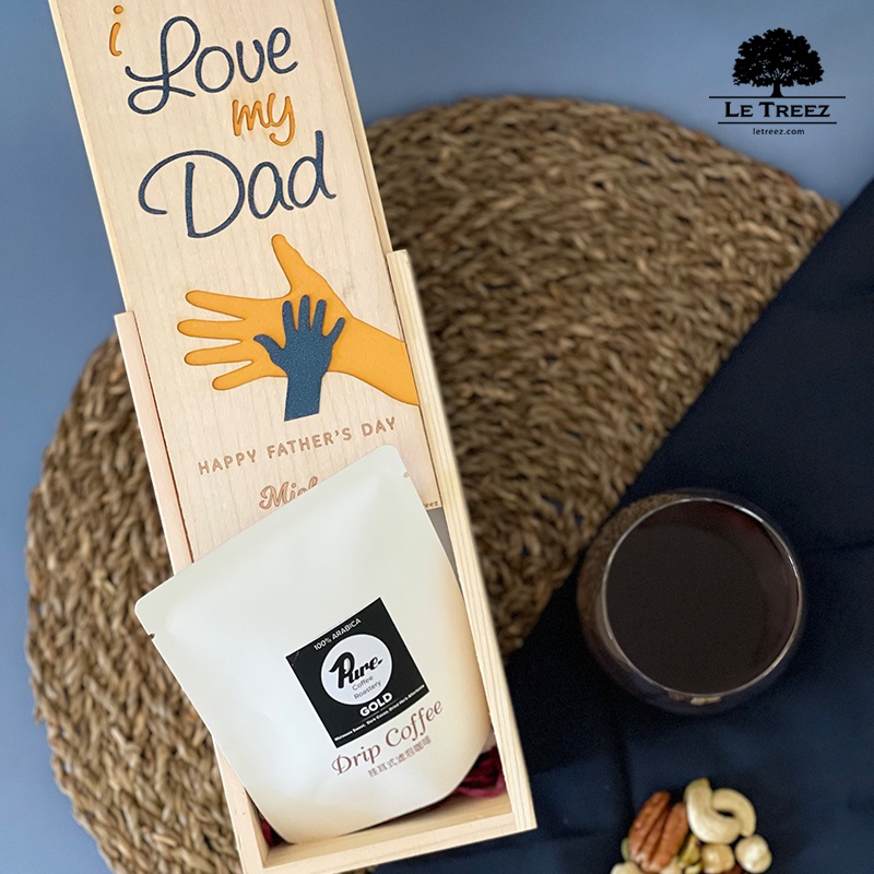 Father Day Ready Stock Malaysia Gift Box Storage Jewelry Wooden Packaging Coffee Wine Personalized Hadiah I