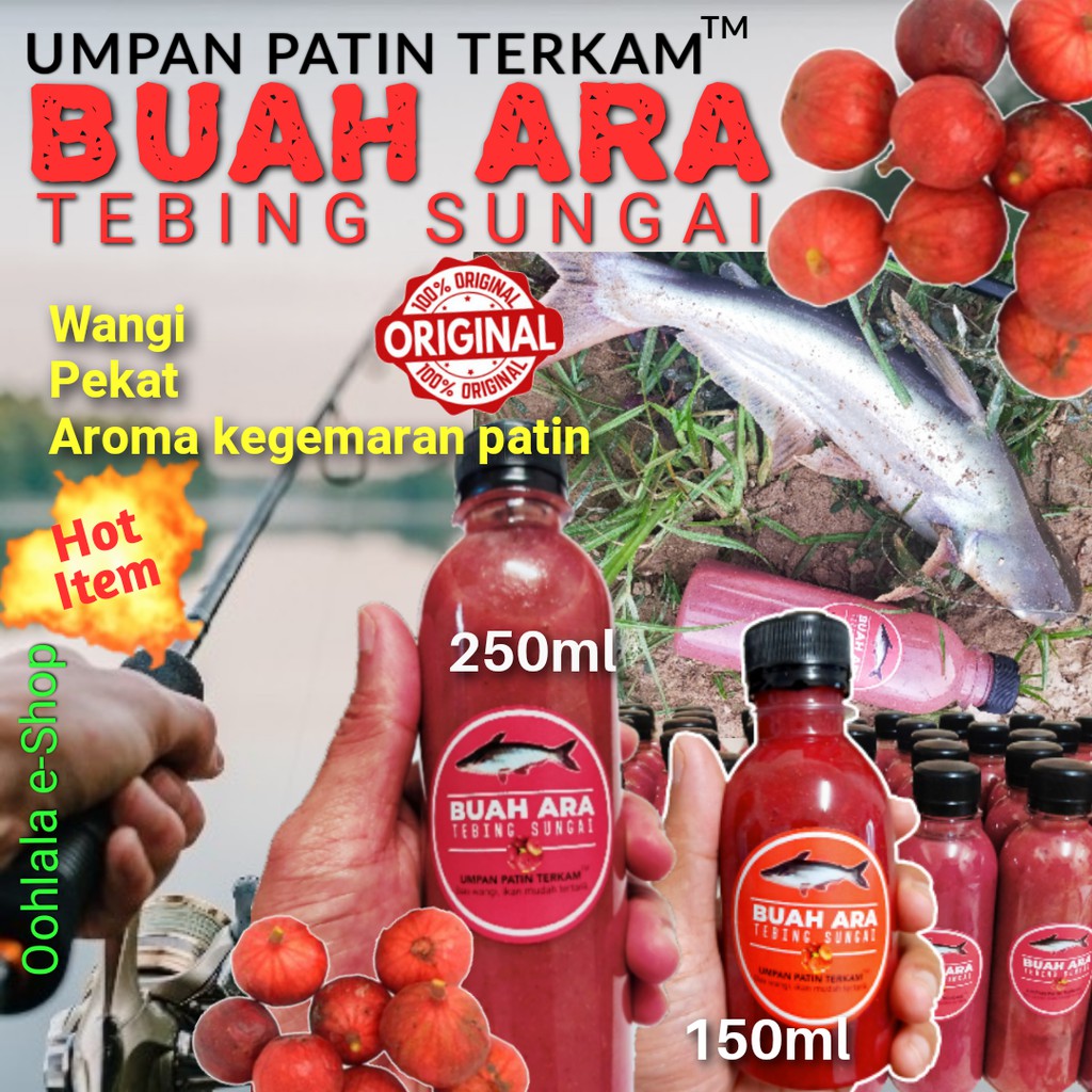 Umpan Ikan Patin Buah Ara Tebing Sungai Kualiti Premium 150ml 250ml Shopee Malaysia