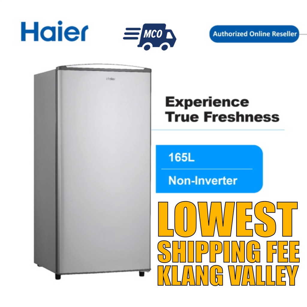 Haier Hr 165h Single Door 165l Refrigerator Peti Sejuk 1 Pintu R600a 2 Years Warranty Shopee Malaysia