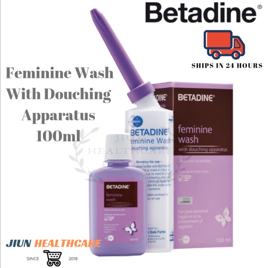 Betadine Feminine Wash with Douching Apparatus [100ml] Shopee Malaysia