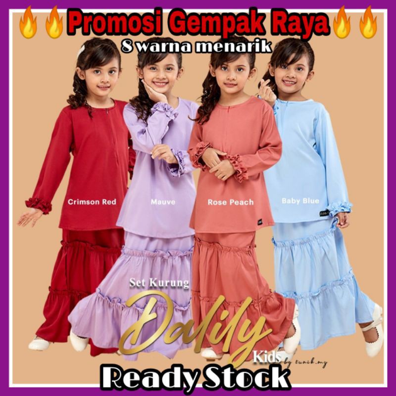 Limited New Design Baju Kurung Budak Dalily Kids Murah Baju Kurung Raya 2021 Kanak Kanak Tunik Tm