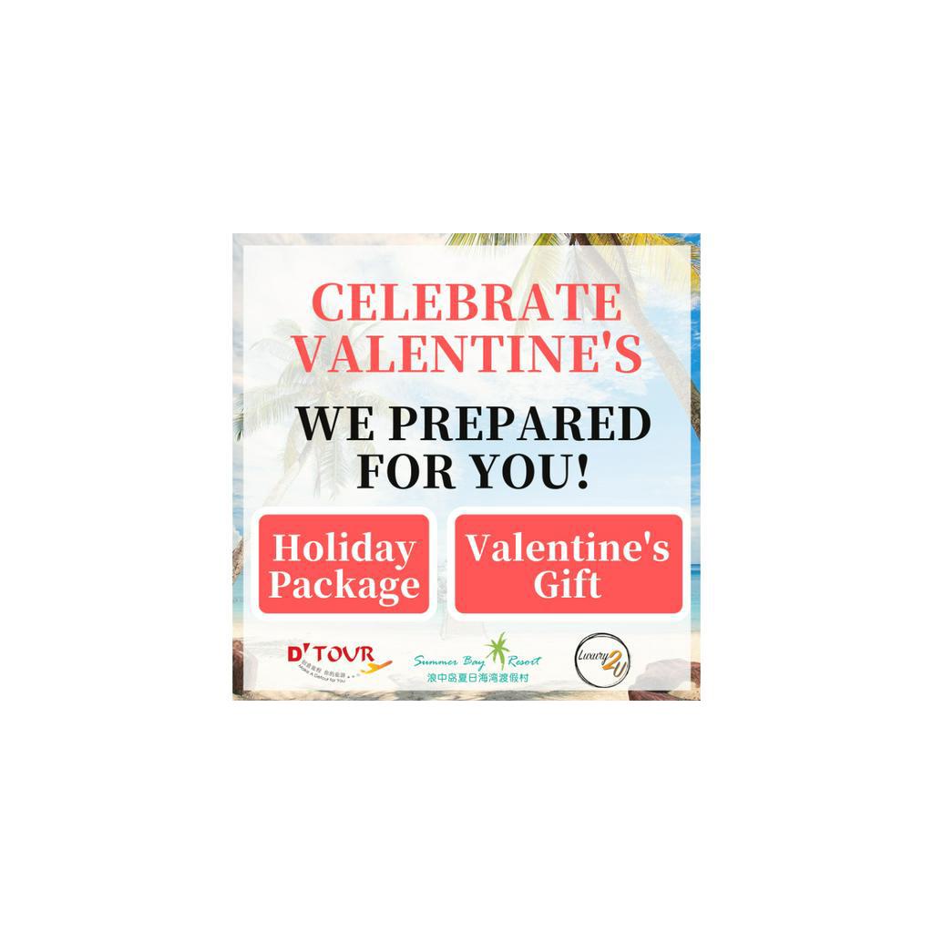 D'Tour Holiday: 3D2N Valentine's Summer Bay Lang Tengah Holiday Package (Min Purchase of 2Paxs)