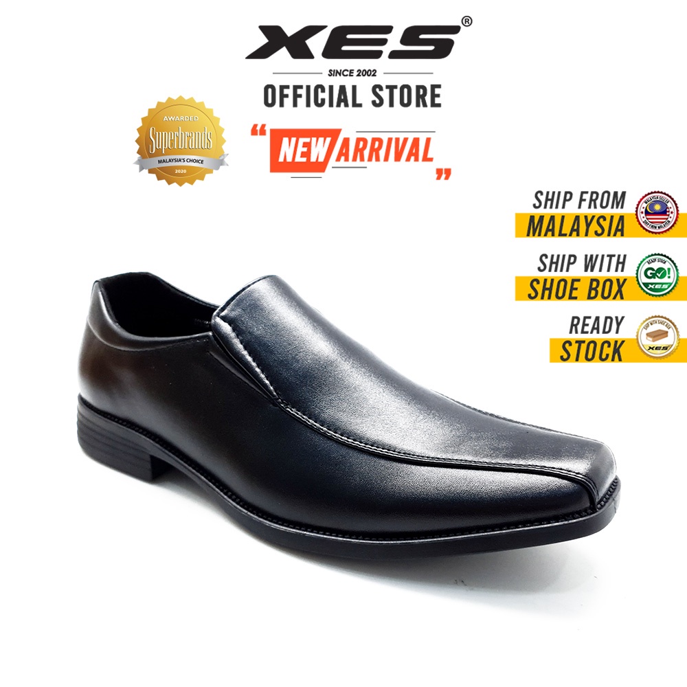XES Men BSMCXH08 Formal Work Shoes (Black)