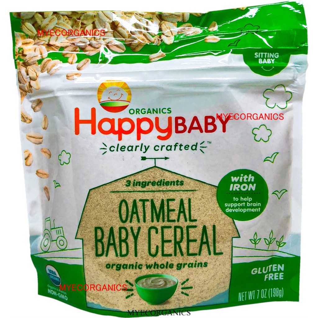 happy baby organic oatmeal