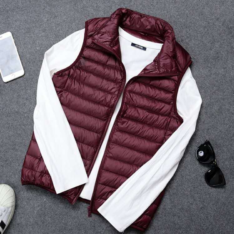 Reliable Premium Spring Autumn Winter Down Vest Men S Korean Version Of Warm Lightweight Short Sleeve Slim Jacket Wai... - Image 2