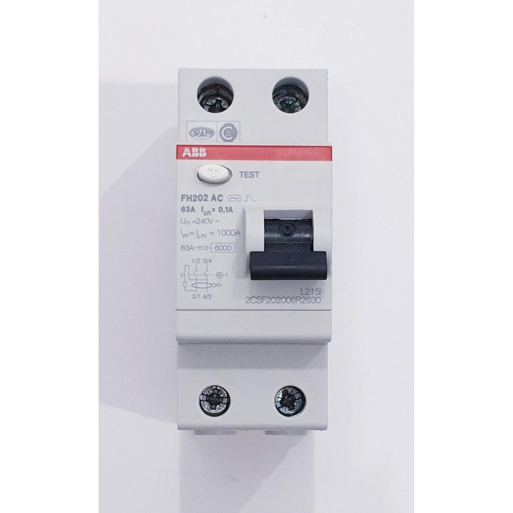 ABB FH202 ELCB/RCCB 40A/63A 2P 100mA (0.1A) [100% ORIGINAL] | Shopee ...