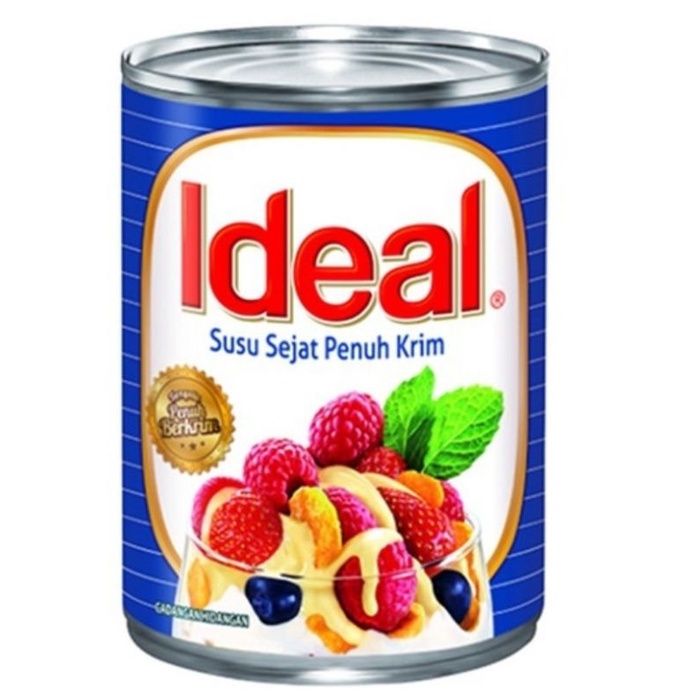IDEAL EVAPORATED FULL CREAM MILK SUSU SEJAT PENUH KRIM 390G