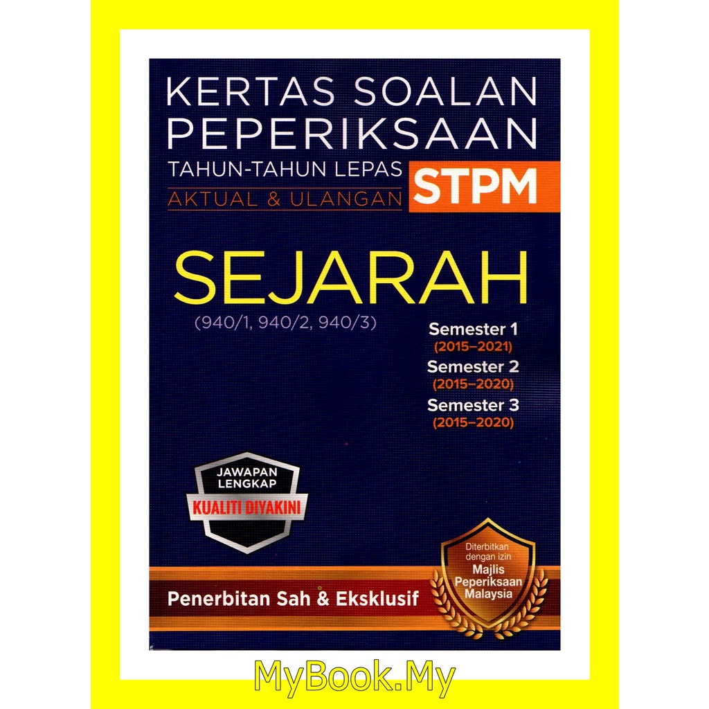 Myb Buku Latihan Kertas Model Stpm Semester Sejarah Malaysia My Xxx