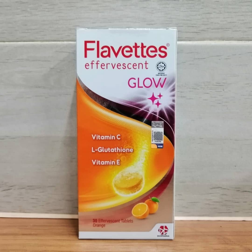 Flavettes Glow Vitamin C Glutathione Effervescent Tablets 15 S 30 S Exp 12 22 Shopee Malaysia