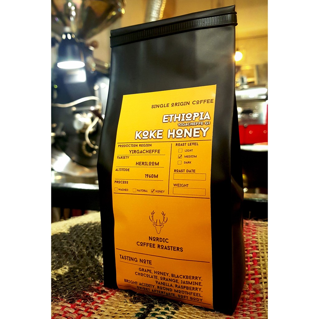 200g ETHIOPIA G1 Yirgacheffe KOKE HONEY Natural process  